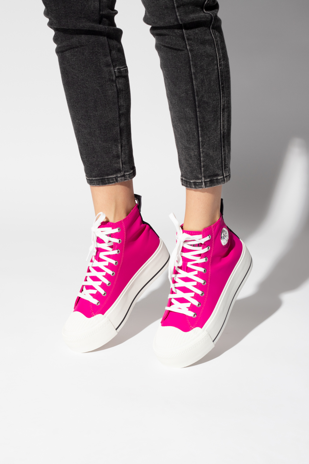 Pink 'S-Astico' platform sneakers Diesel - Vitkac France